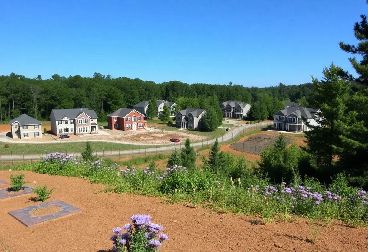 Residential development in Chatham County