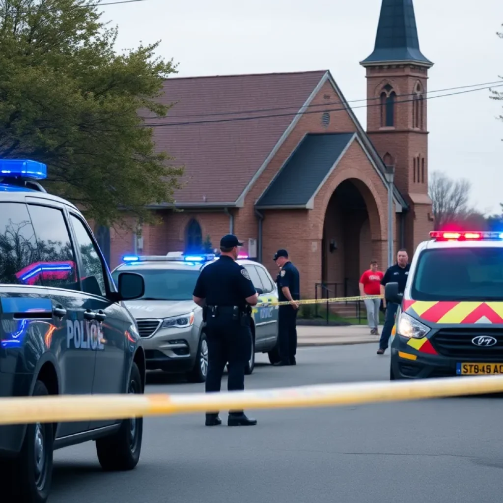 Cleveland police responding to an incident near Greater Mount Ararat Baptist Church