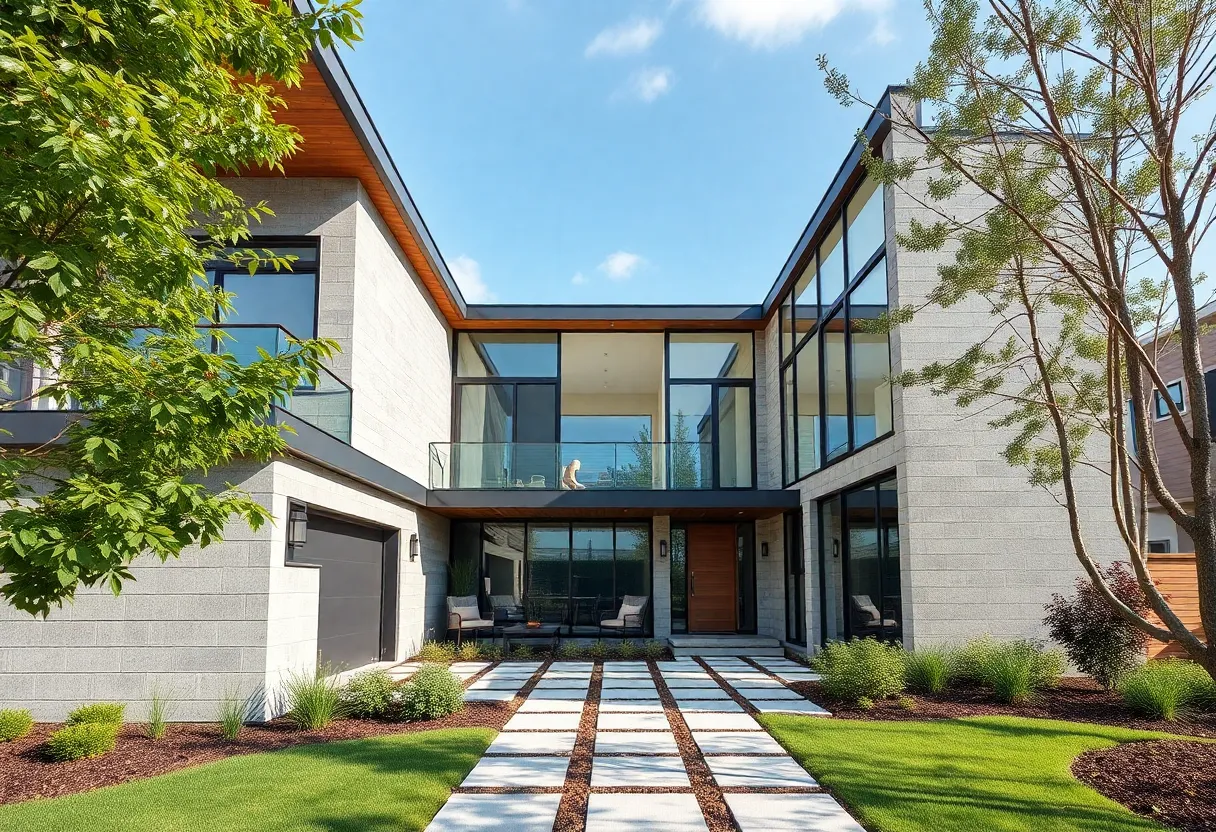 Modern home showcasing advanced building innovations