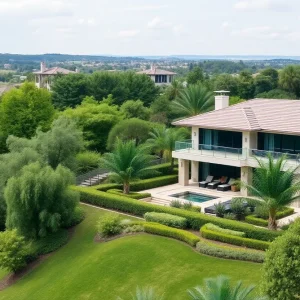 Modern lakeside home in Romulus