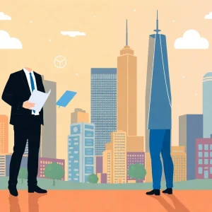 Real estate professionals working together in an office