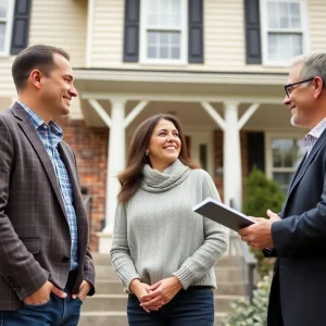 Couple consulting with realtor in Cleveland, OH