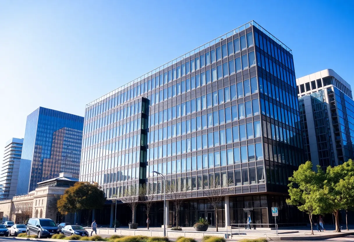 Modern office building in Sydney, representing real estate investment opportunities