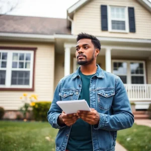 First-time homebuyer in Cleveland considering questions to ask before buying a house.