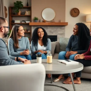 First-time home buyers in Cleveland discussing their buying timeline.