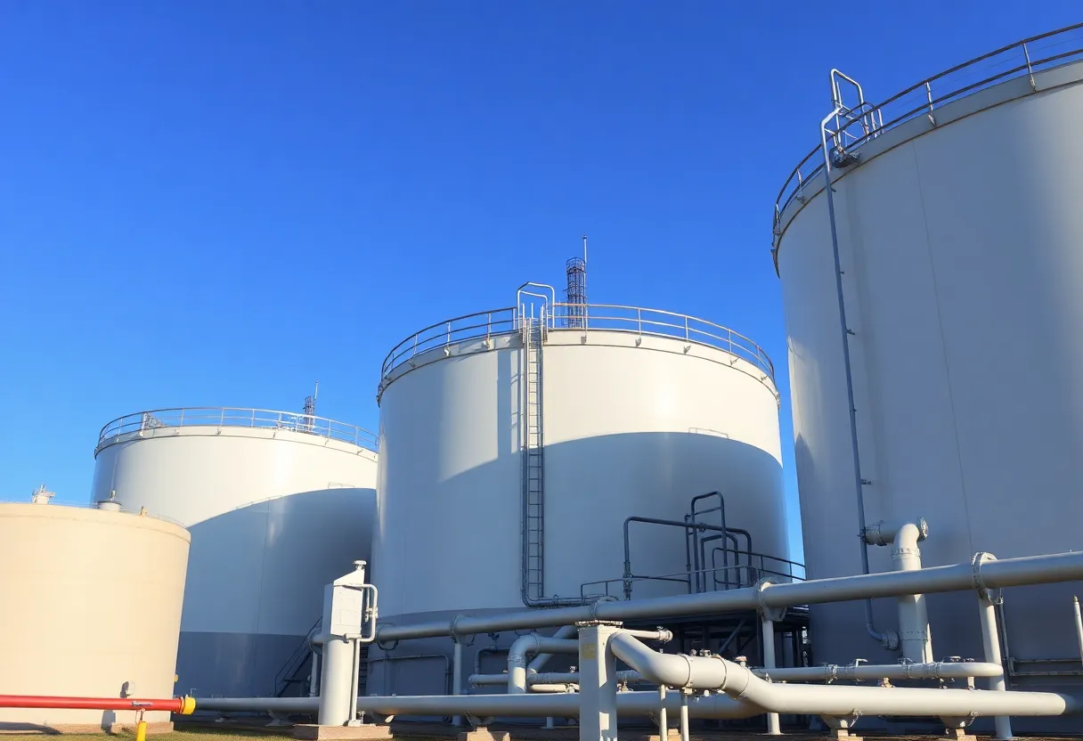 Exterior view of Air Products new air separation facility in Cleveland