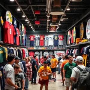 Exterior view of the new Cleveland Cavaliers retail store in Pinecrest