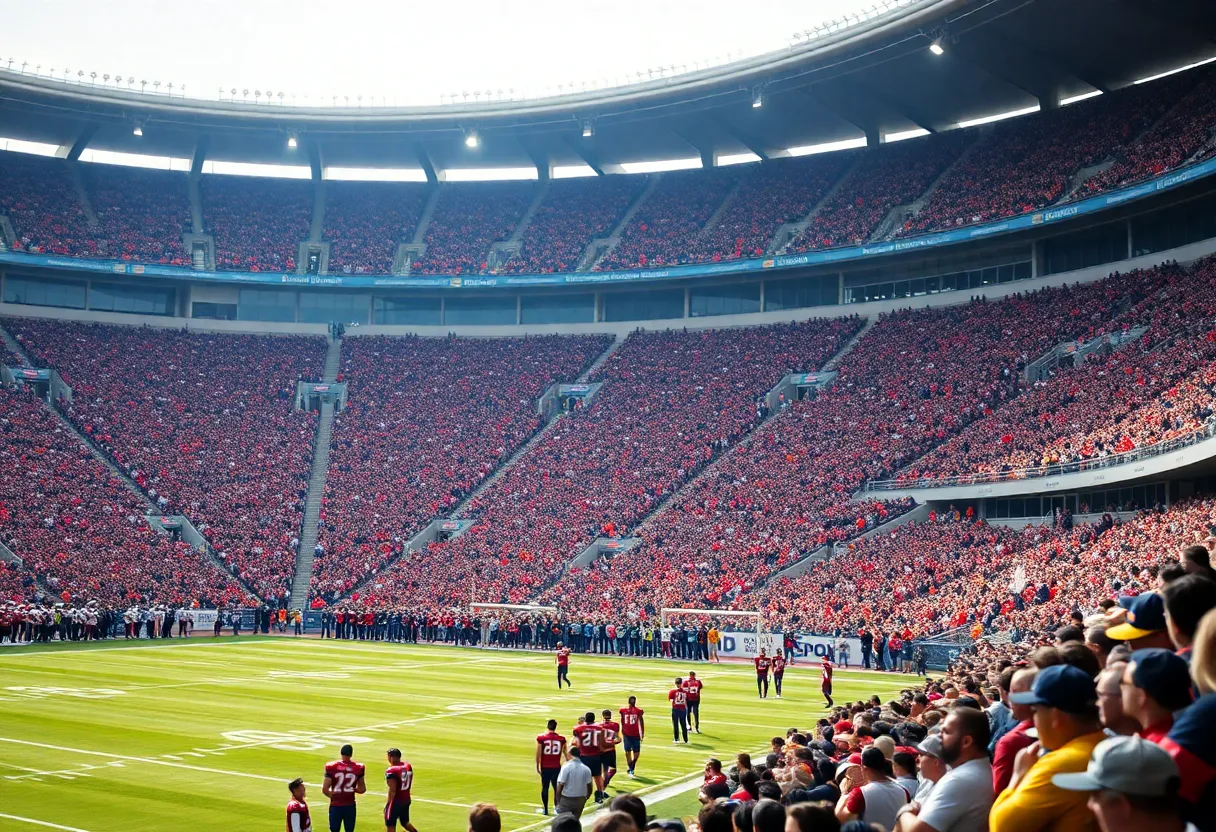 Cleveland Browns fans at a football game, showcasing emotions of hope and anticipation.