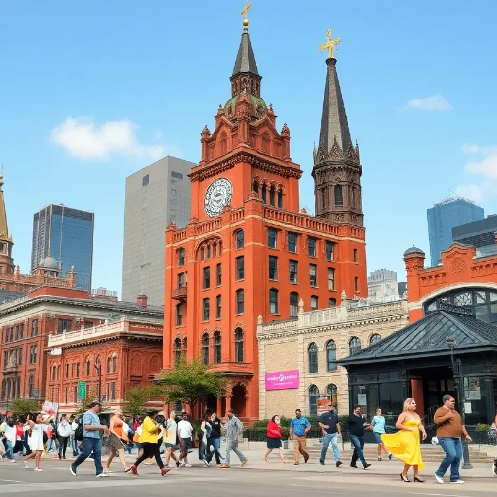 A collage of Cleveland's cultural landmarks representing community and diversity.