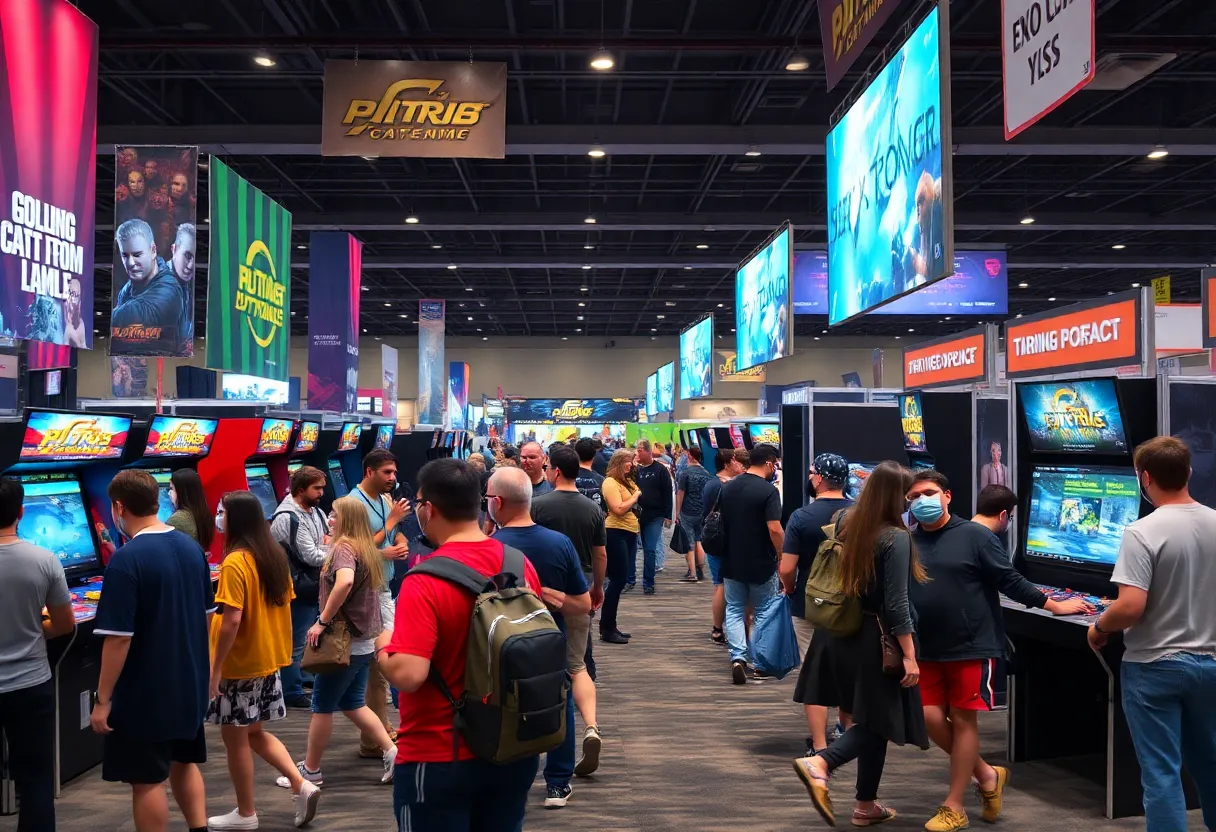 Cleveland Gaming Classic event showcasing gaming activities and attendees in cosplay