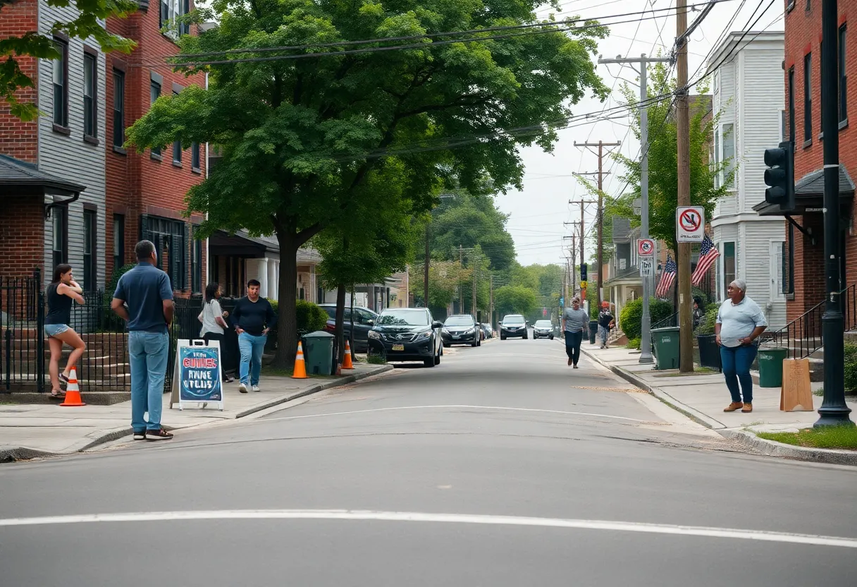 Cleveland neighborhood showing community activities