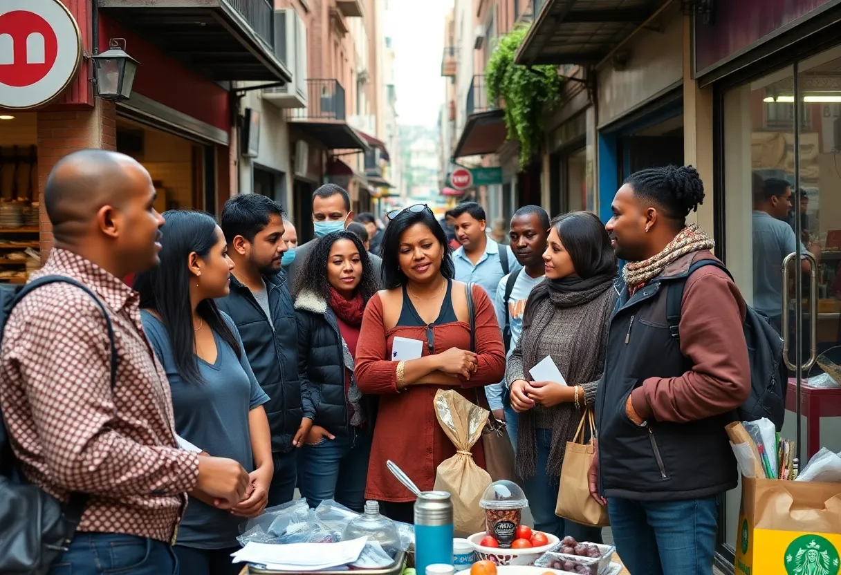 Diverse small business owners collaborating in Cleveland