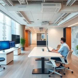 Interior view of Jorie AI's new office in Cleveland, focused on health care automation.