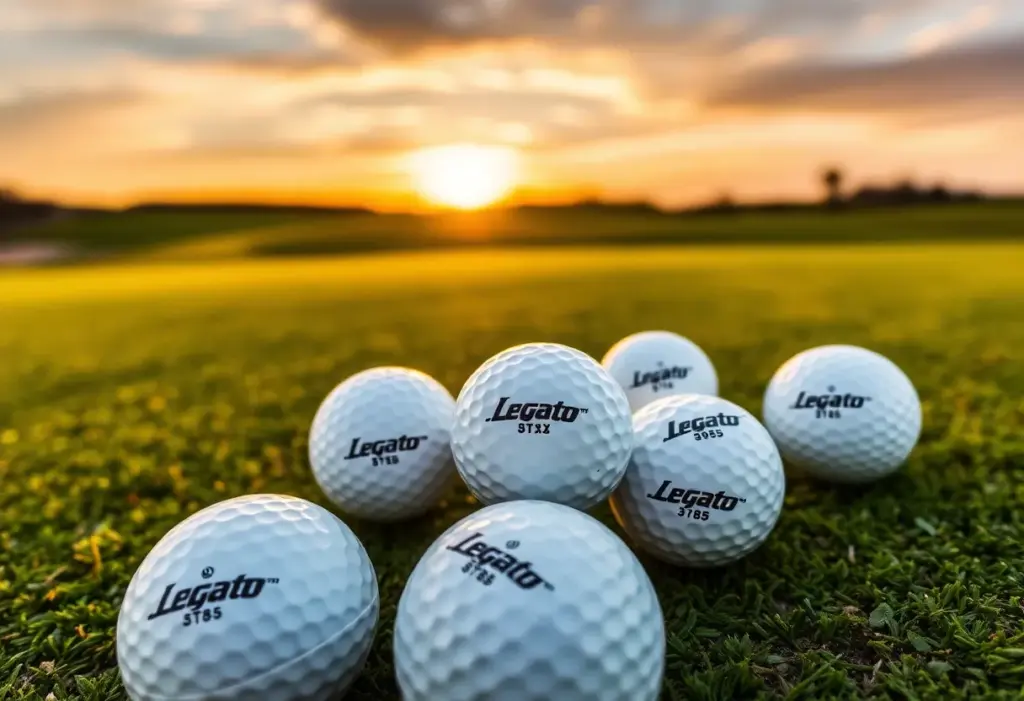 Legato LTX 3085 golf balls on a golf course
