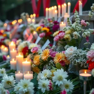 A peaceful memorial display honoring William Hartstein