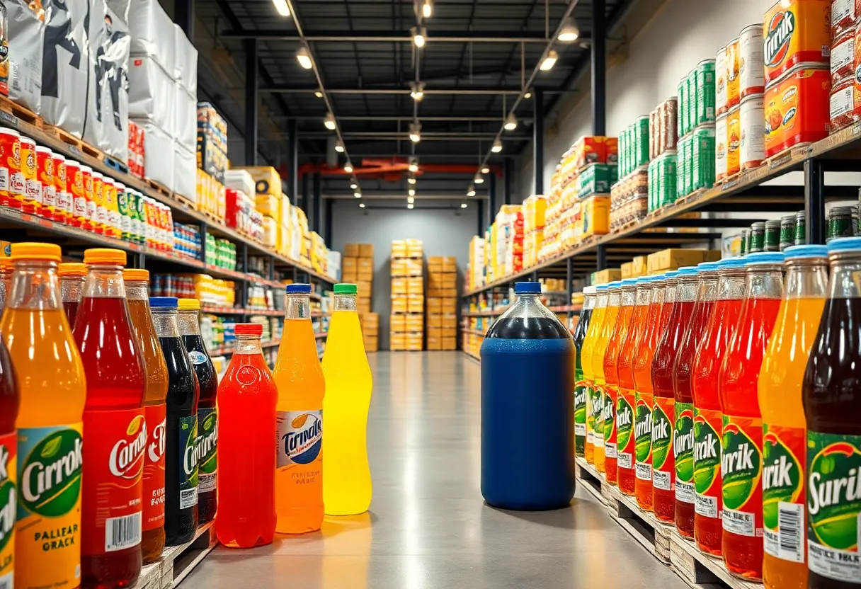 Modern beverage distribution facility representing the merger in Ohio.