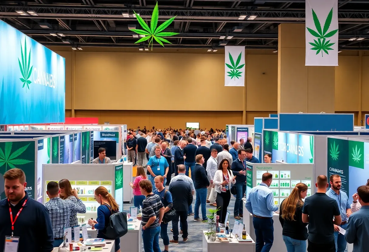 Exhibitors and attendees at the Ohio Cannabis Summit
