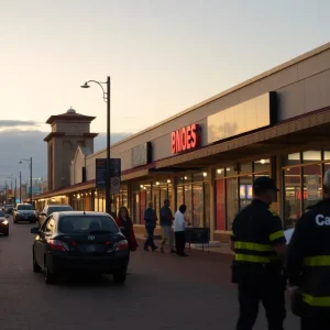 Boarded-up storefront after vandalism in Stark County