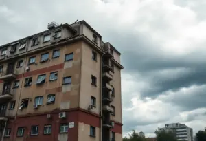 Image depicting the Statler apartment building facing foreclosure.