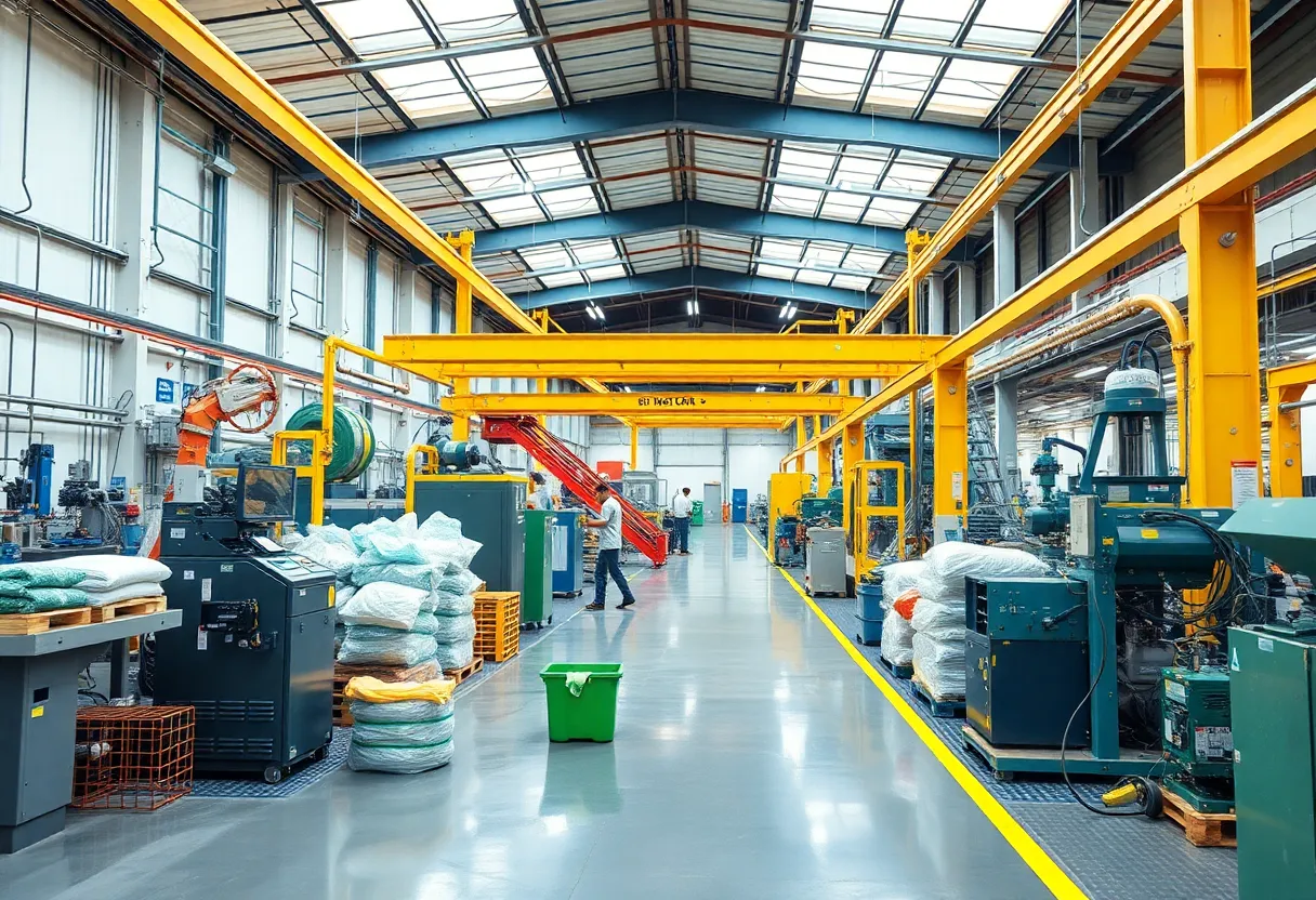 Sustainable manufacturing practices in action at a Cleveland factory