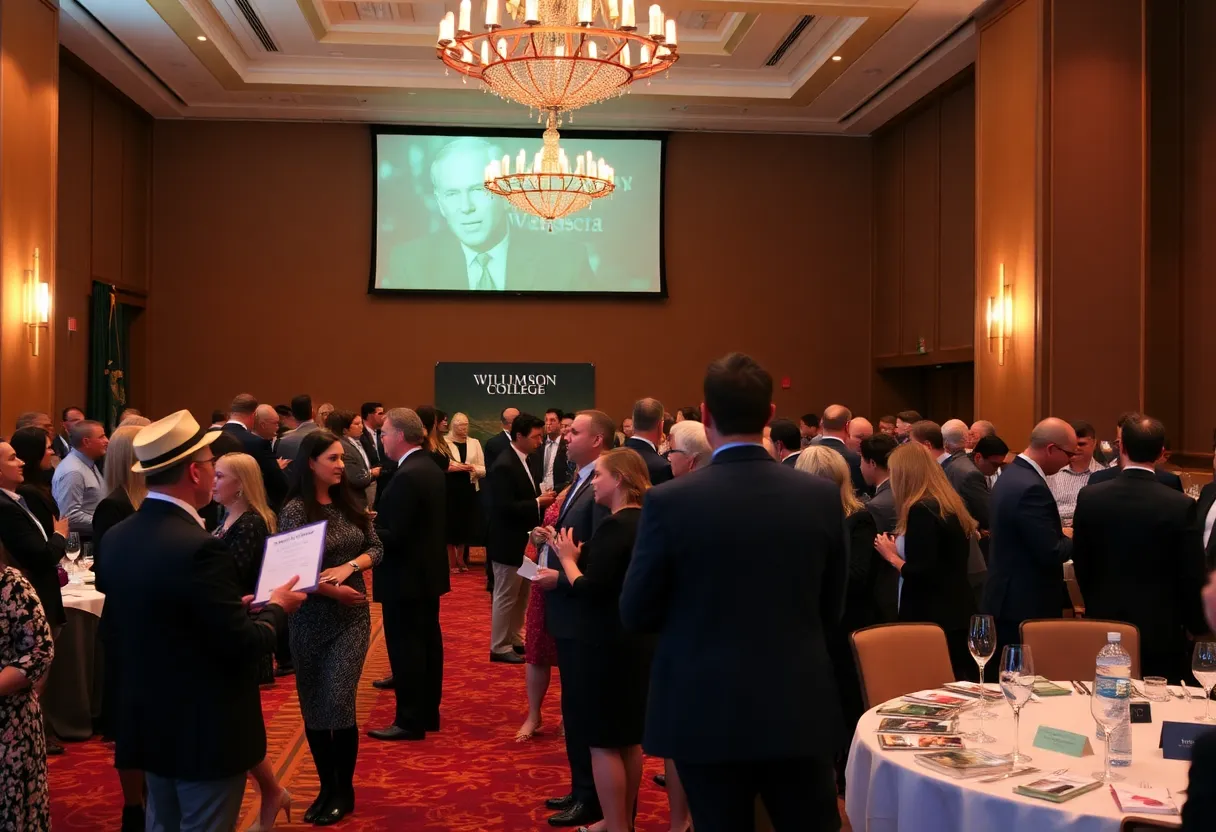 Guests attending the Williamson College Alumni Awards Ceremony