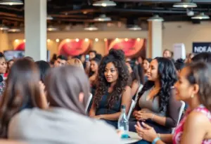 Event attendees engaged in empowerment workshops