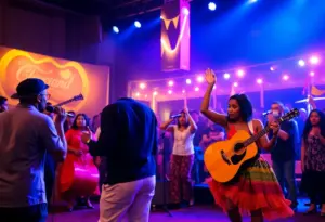 Vibrant Cleveland arts scene with musicians and dancers