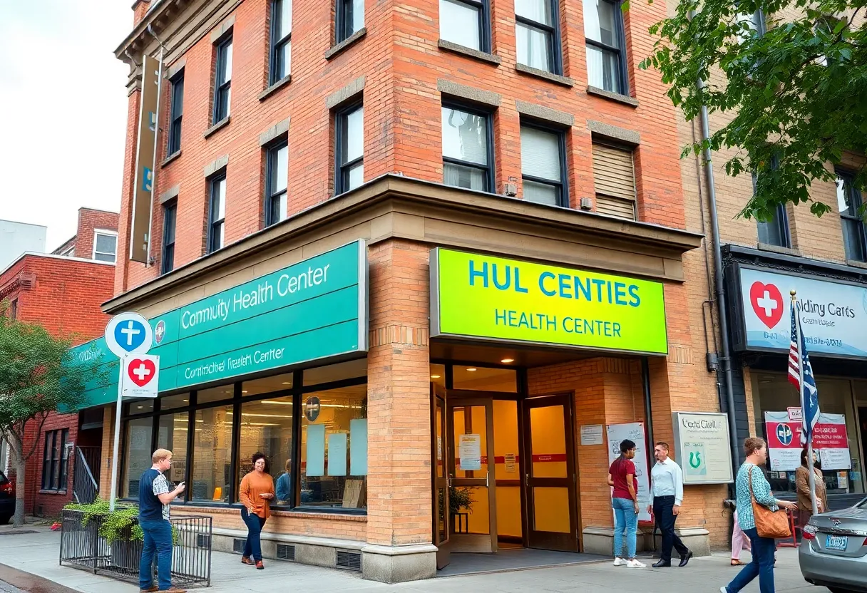 Exterior view of the new community health center in Cleveland, Ohio