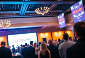 Audience gathered at the Cleveland Fast 50 event celebrating economic growth.