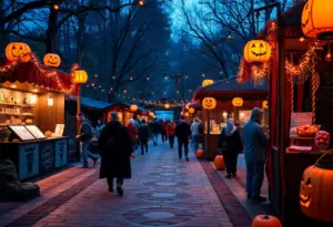 Guests enjoying Halloween celebrations at Cleveland Metroparks Zoo