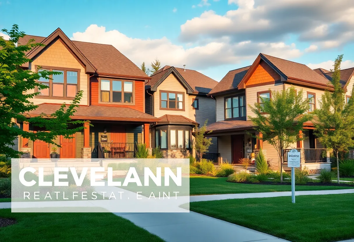 Modern homes in a Cleveland neighborhood showcasing real estate growth.
