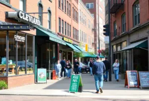 Vibrant local businesses in Cleveland, reflecting community support.