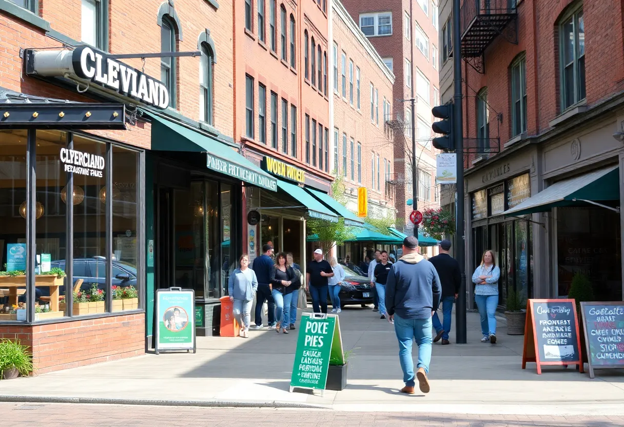 Vibrant local businesses in Cleveland, reflecting community support.