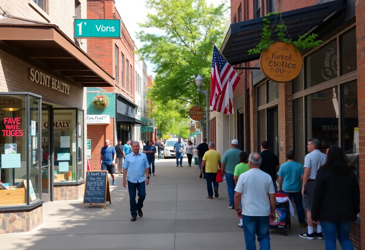 Revitalized small businesses along a commercial corridor in Cleveland's Southeast Side