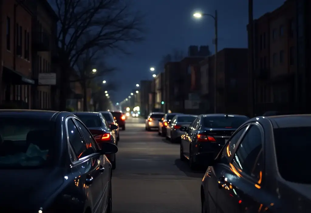 Damaged cars in Cleveland from recent break-ins