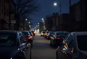 Damaged cars in Cleveland from recent break-ins