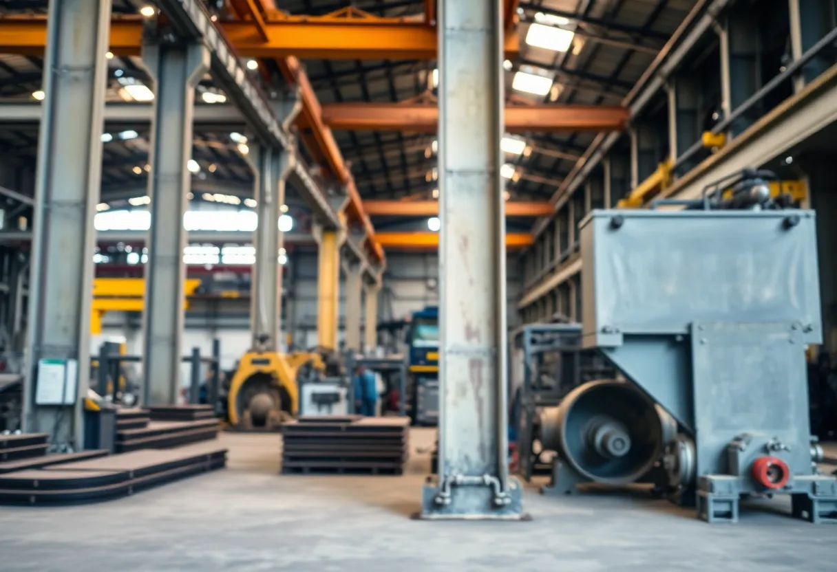 Steel manufacturing at Cleveland-Cliffs facility