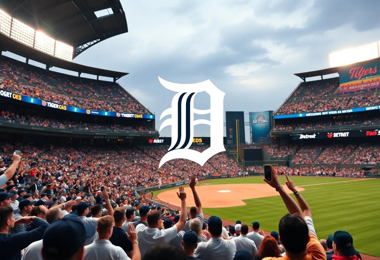 Detroit Tigers celebrate their win against the Cleveland Guardians