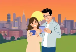 Couple using a laptop for home buying in Cleveland