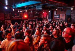 Live concert at an independent music venue in Ohio