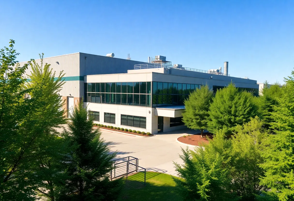 Modern industrial facility in Warren, Ohio