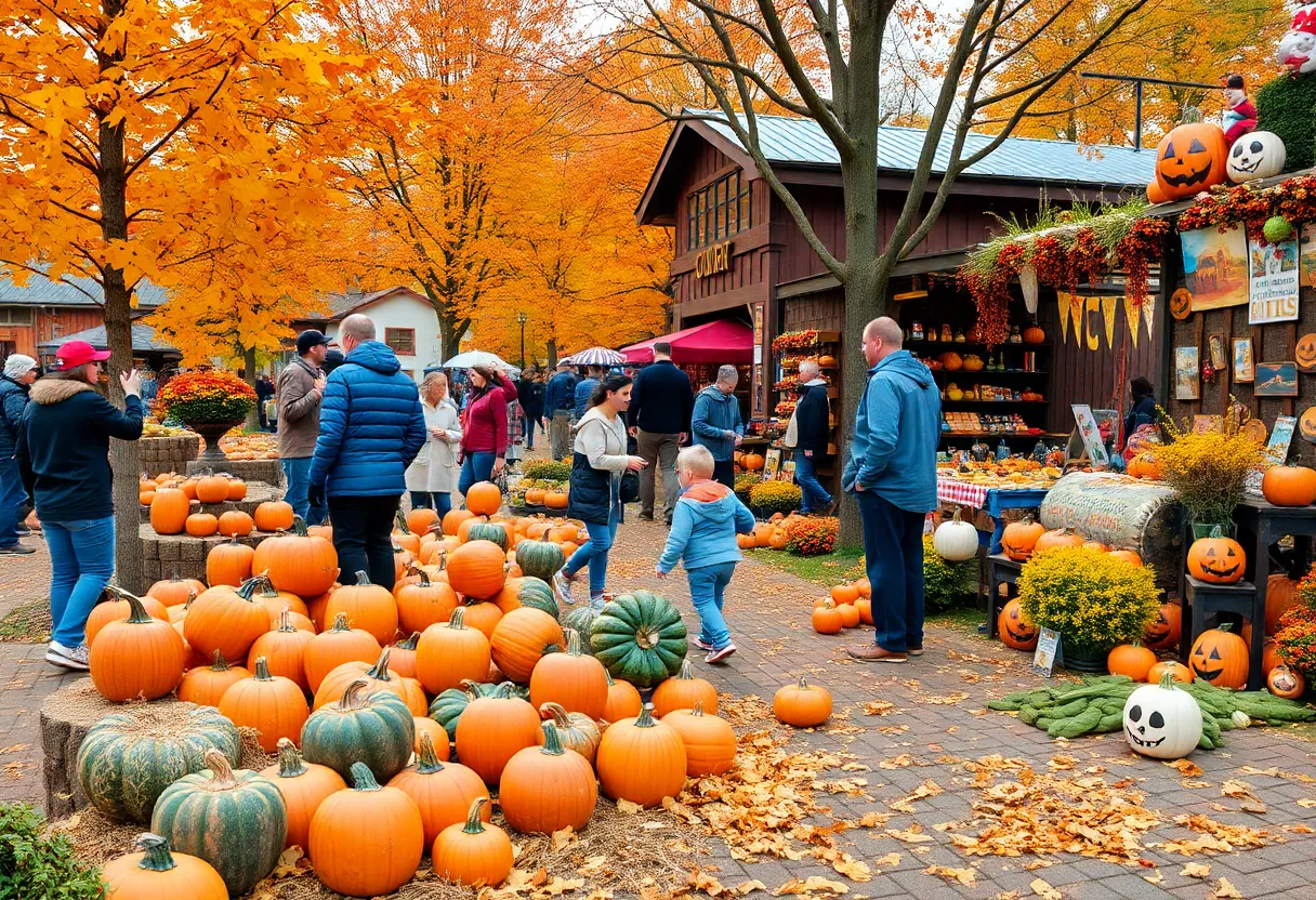 Families enjoying fall activities in Northeast Ohio