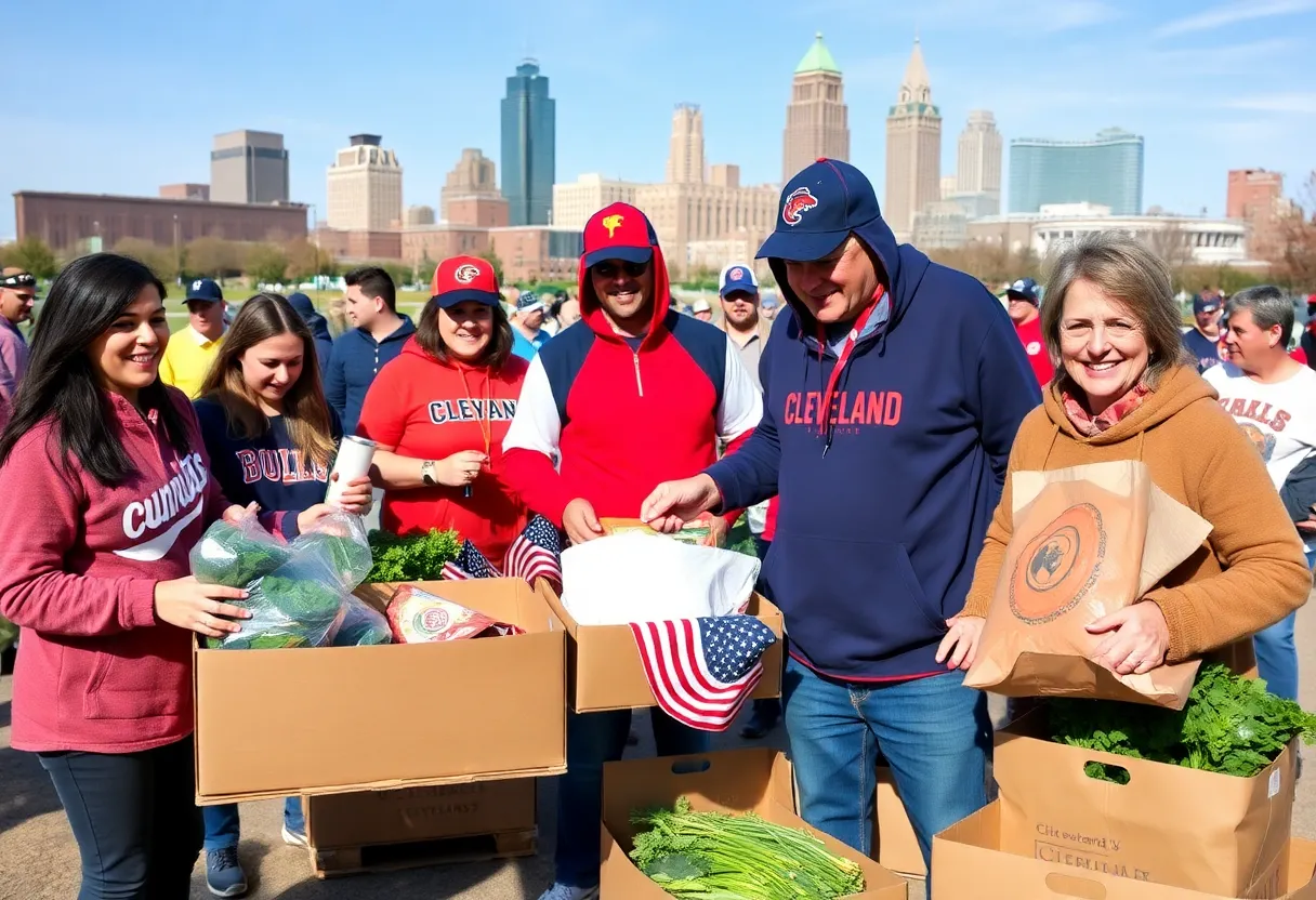 Local farmers delivering food aid to veterans in Cleveland