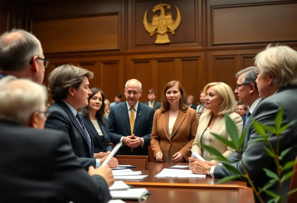 Legislators discussing marijuana reform in Ohio