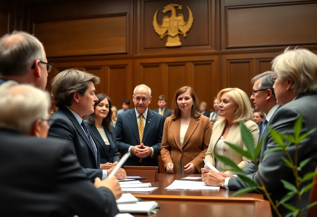 Legislators discussing marijuana reform in Ohio