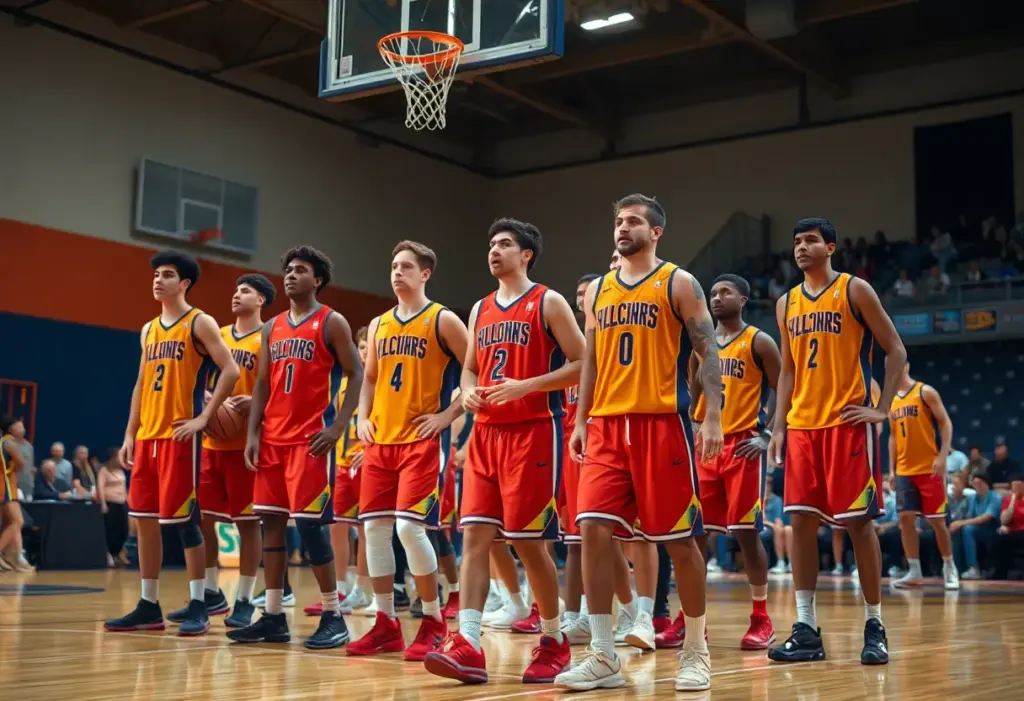 Oklahoma City Thunder basketball team preparing for a championship game