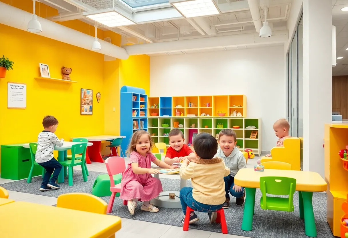 On-site childcare center at Park Place Technologies