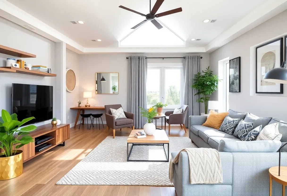 Interior of a newly renovated home in Cleveland, showcasing modern design.