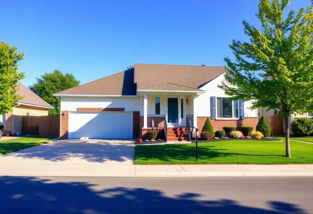 A fully renovated three-bedroom house in Cleveland, showcasing new exterior features.