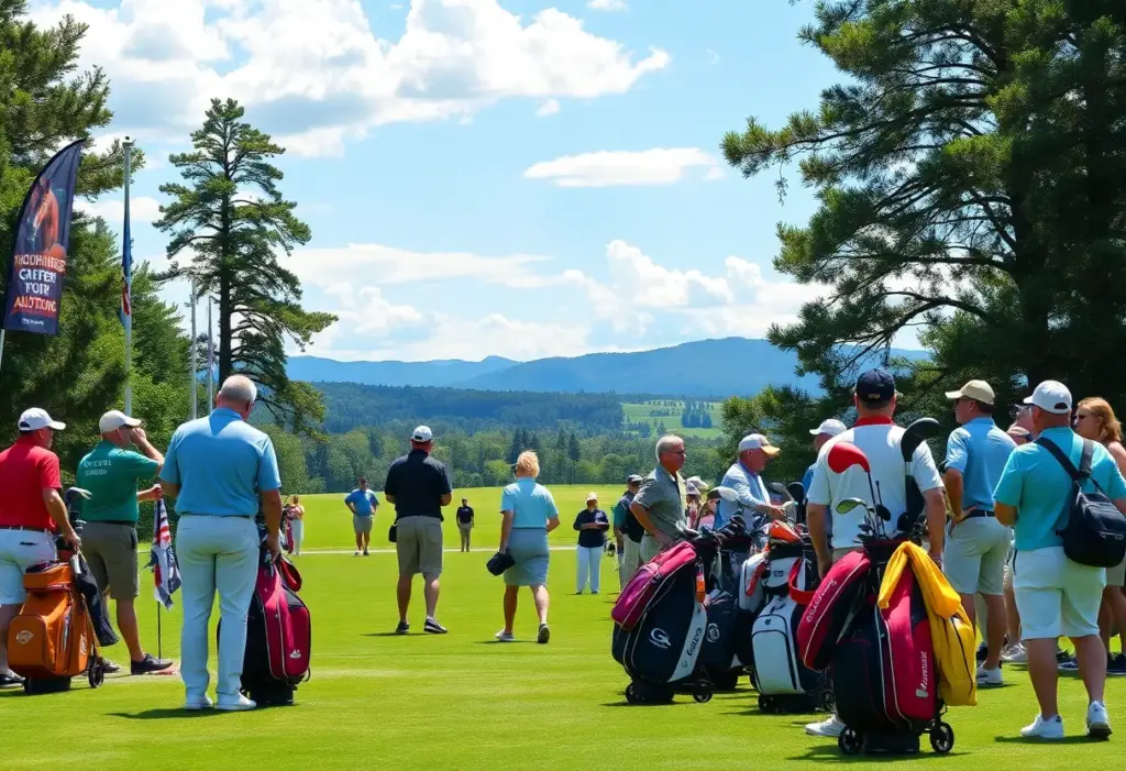 Participants enjoying the Florida Thoroughbred Golf Tournament at Stone Creek Golf Club